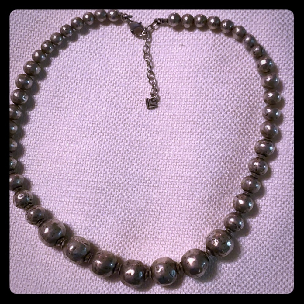Silpada Sterling Silver Hammered Ball Necklace